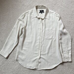 Women’s Cream Button-down Shirt